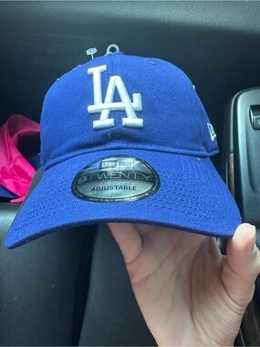 Dodger hat New Era Royal Blue Los Angeles 9TWENTY Adjustable Cap with White